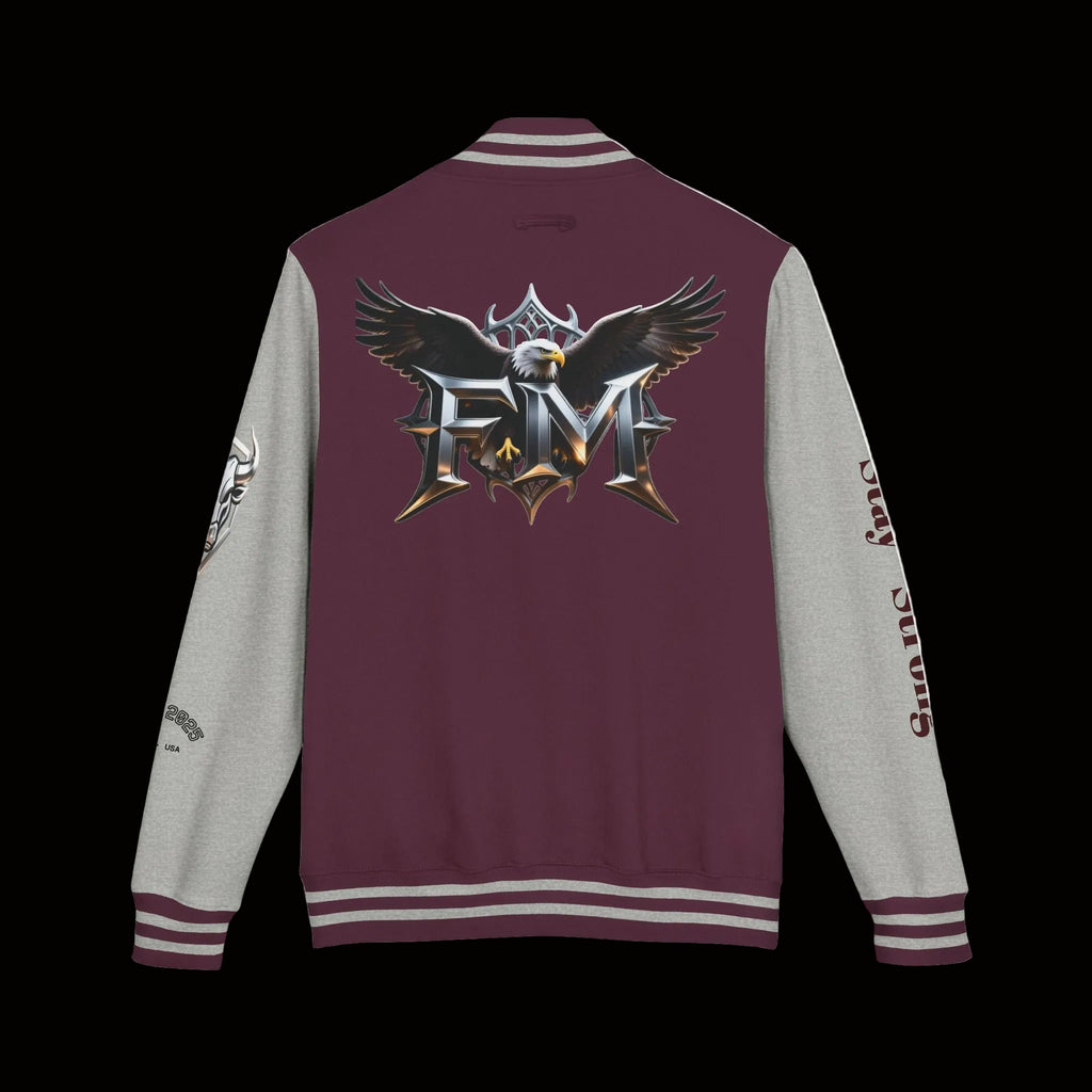 Freak Mode Varsity Jacket — Premium Letterman Jacket with Metallic FM Eagle Design