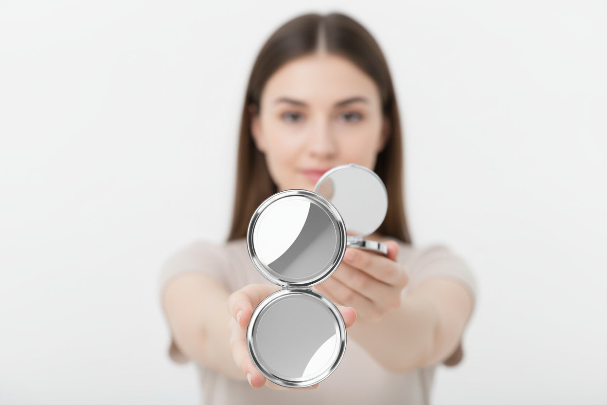 Compact Travel Mirror — Eagle FM Logo Pocket Mirror (Be Freak Mode)