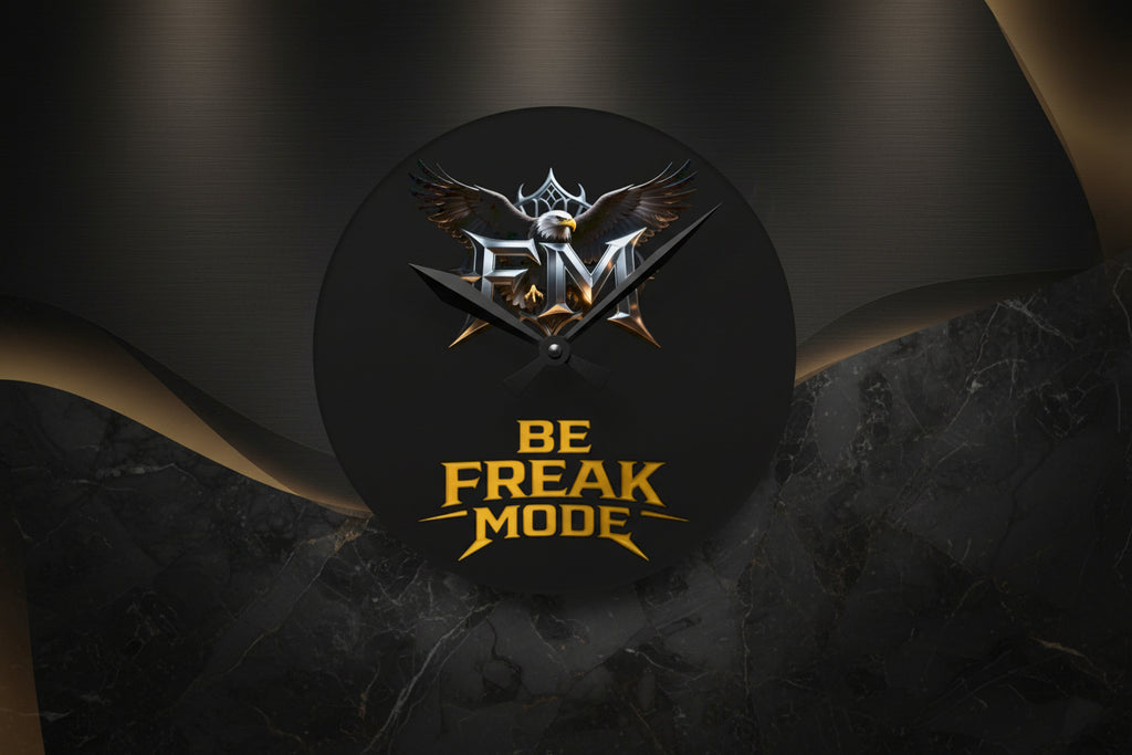 Acrylic Wall Clock — 'Be Freak Mode' Eagle Design