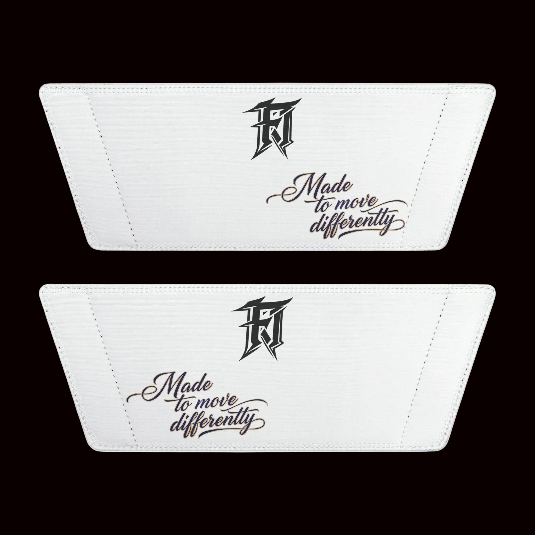 Women’s White Slide Sandals with Script Logo — Minimal Casual Pool & Beach Slides