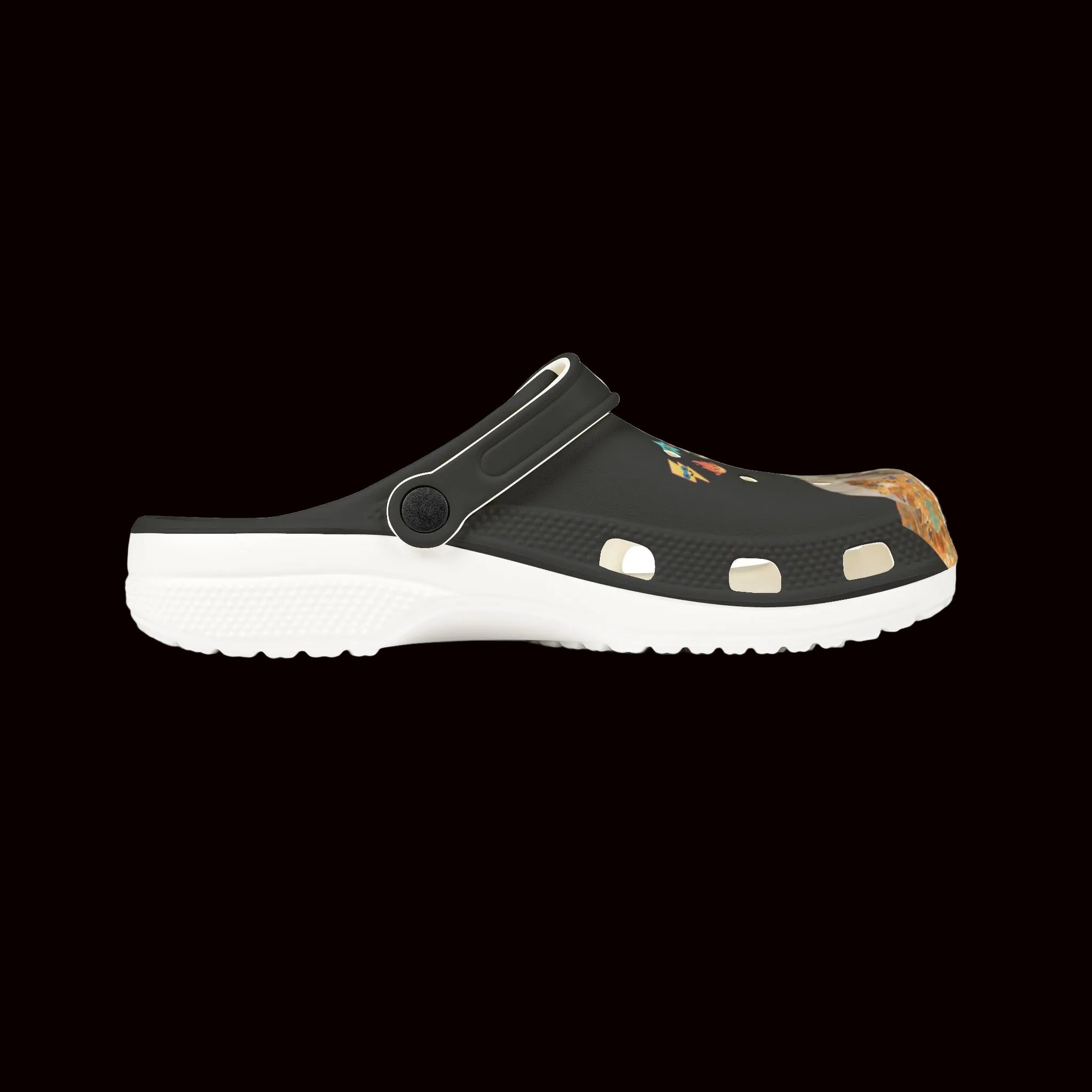 Dog Portrait EVA Clogs — Cute Paws & Confetti Slip-On Shoes