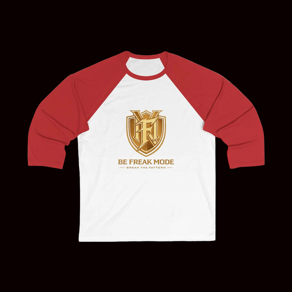 Baseball Tee — "Be Freak Mode" Athletic Logo Raglan