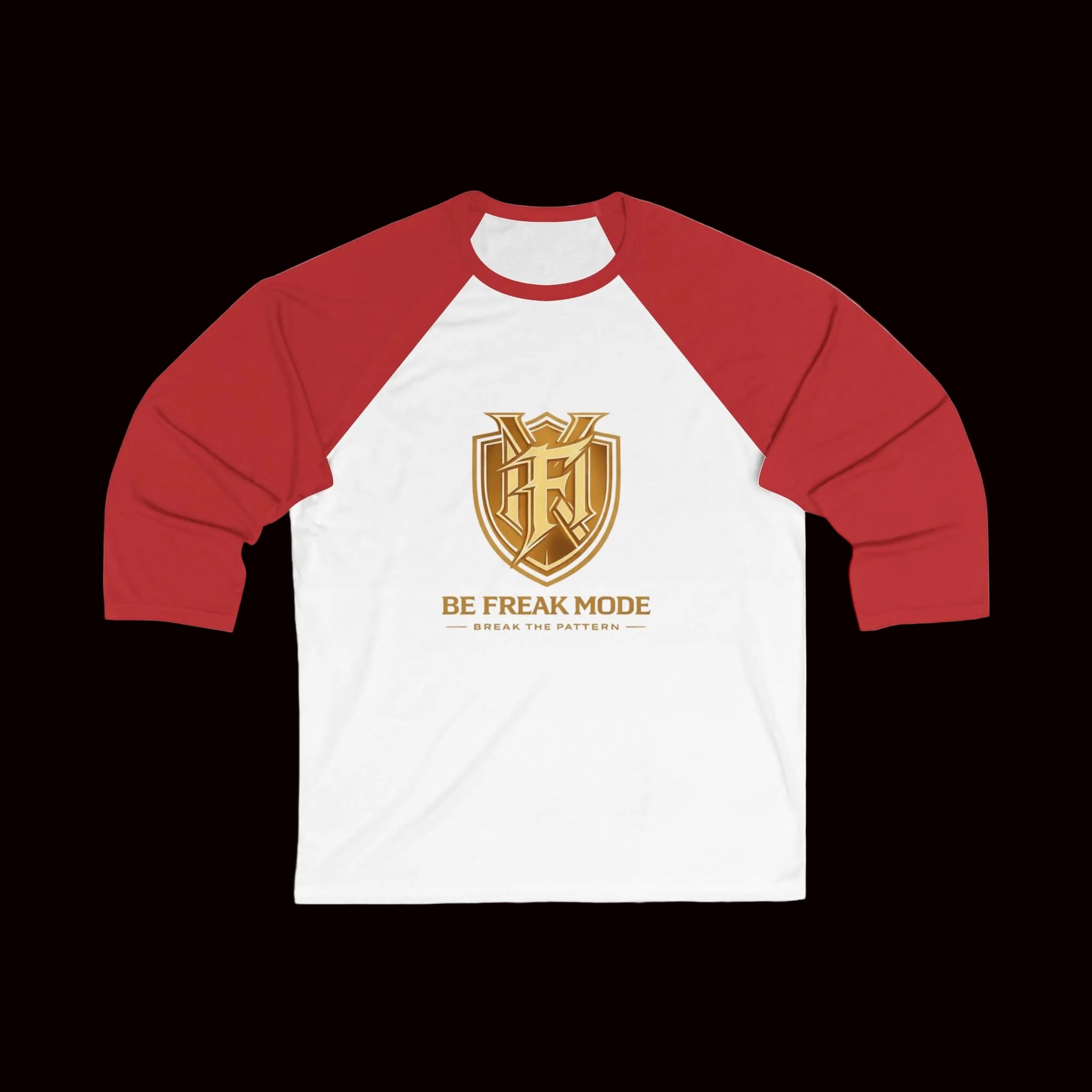Baseball Tee — "Be Freak Mode" Athletic Logo Raglan