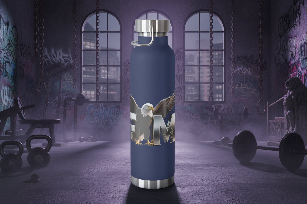 Insulated 22oz Copper Bottle — Eagle Crest Design | Made to Move Differently Thermos