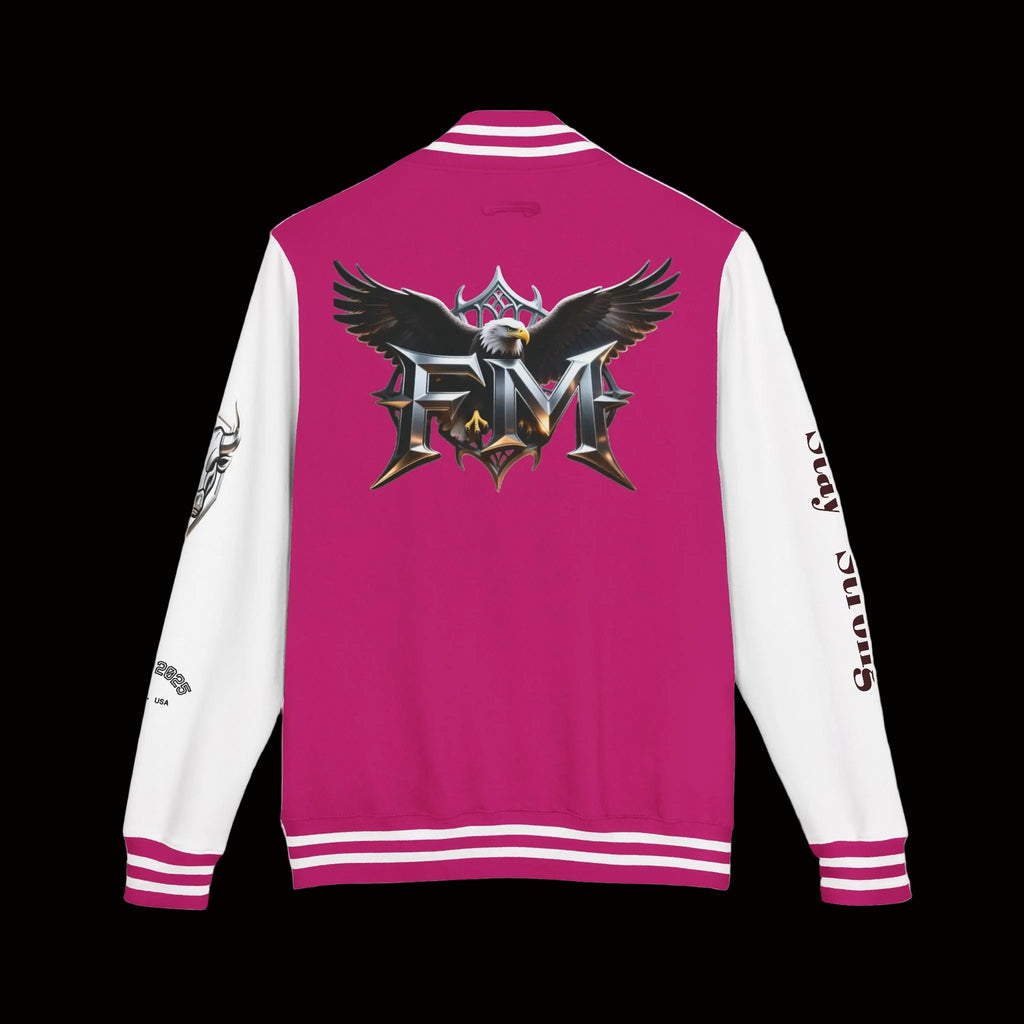 Freak Mode Varsity Jacket — Premium Letterman Jacket with Metallic FM Eagle Design