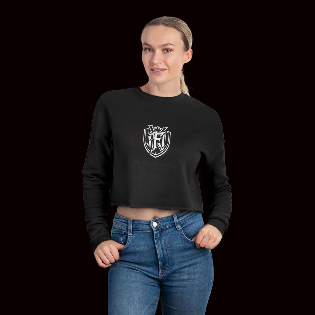 Be Freak Mode™ Cropped Sweatshirt – Break the Pattern | Empowered Streetwear