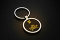 Round Stainless Steel Keychain — "Be Freak Mode" Motivational Key Ring