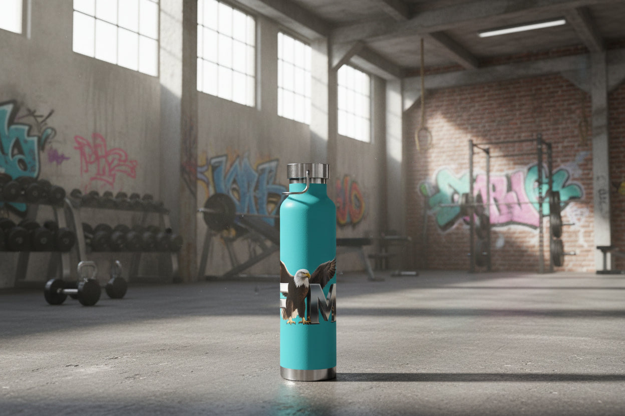 Insulated 22oz Copper Bottle — Eagle Crest Design | Made to Move Differently Thermos