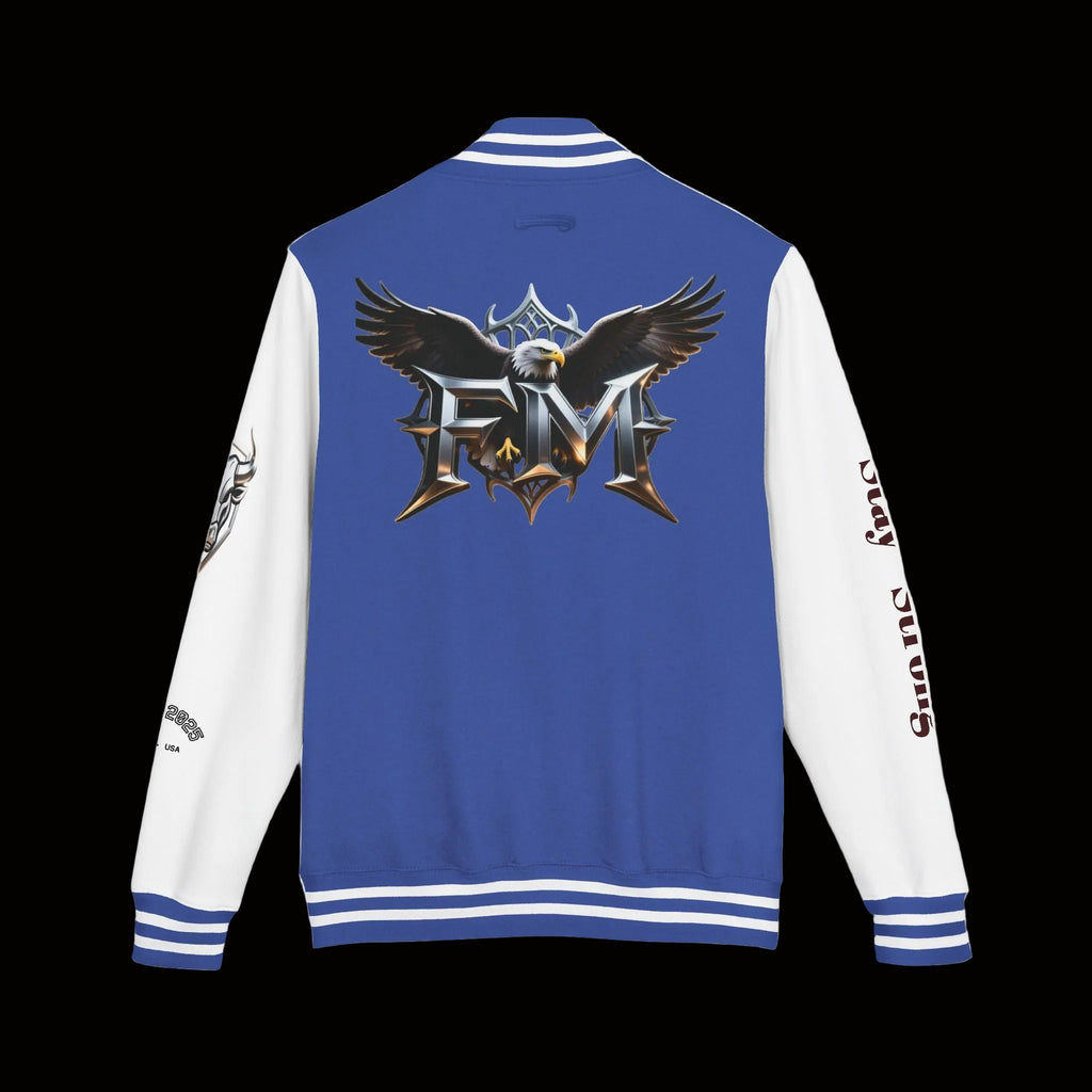 Freak Mode Varsity Jacket — Premium Letterman Jacket with Metallic FM Eagle Design