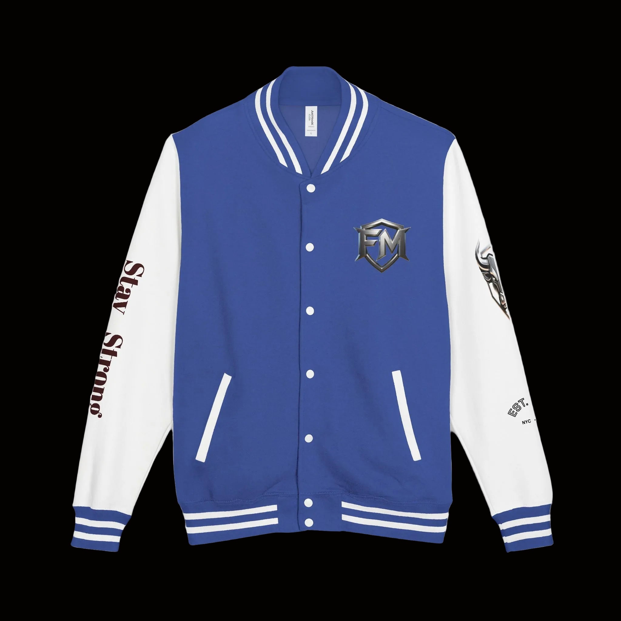 Freak Mode Varsity Jacket — Premium Letterman Jacket with Metallic FM Eagle Design