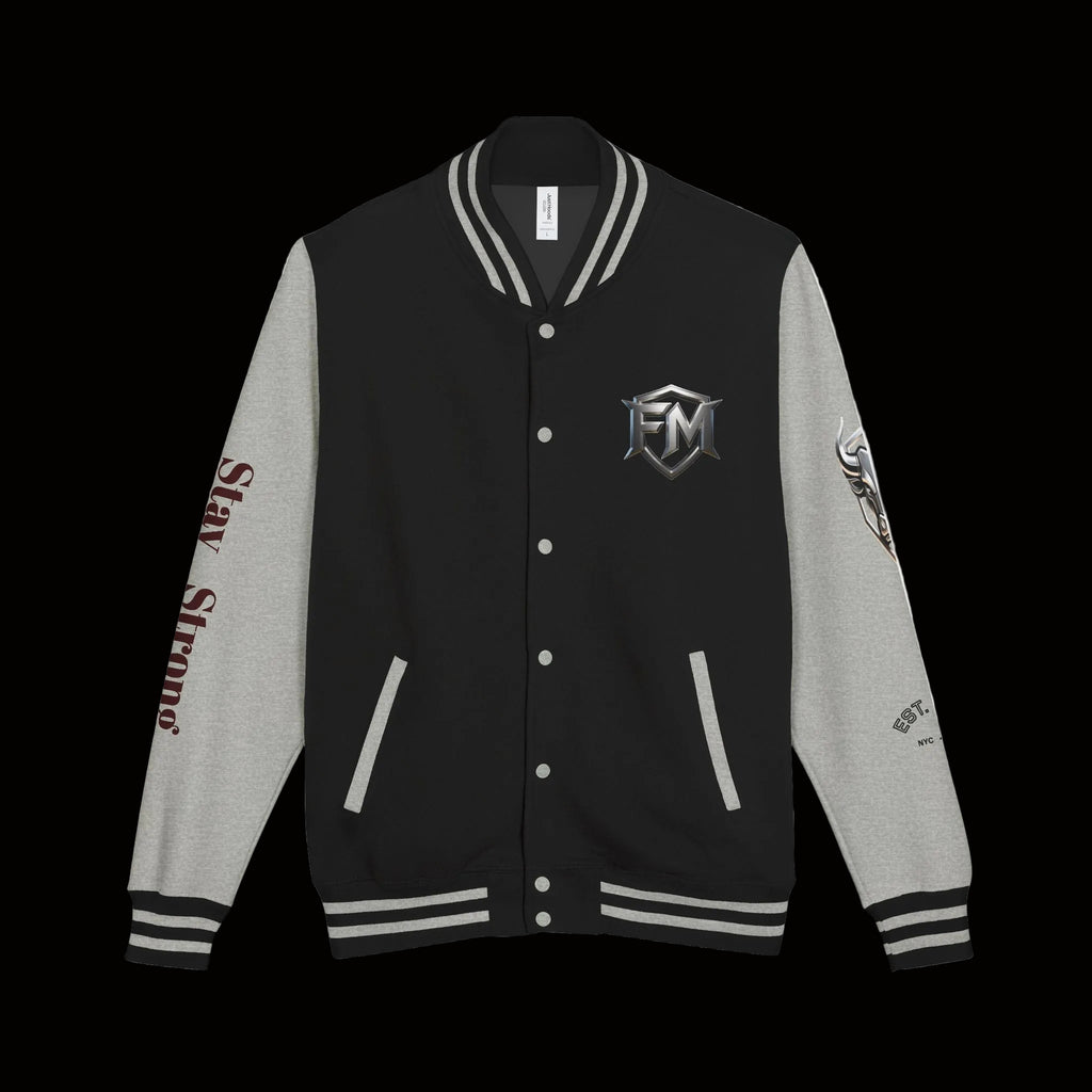 Freak Mode Varsity Jacket — Premium Letterman Jacket with Metallic FM Eagle Design