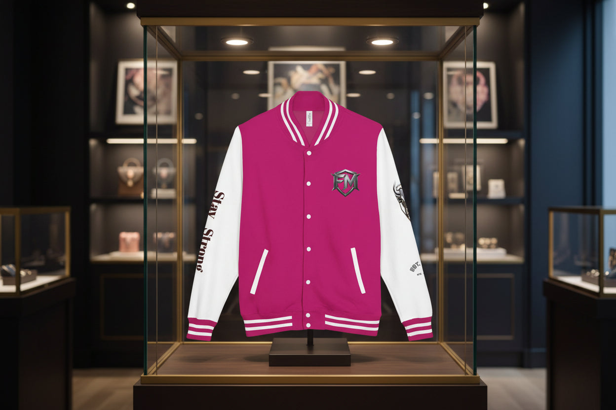 Freak Mode Varsity Jacket — Premium Letterman Jacket with Metallic FM Eagle Design