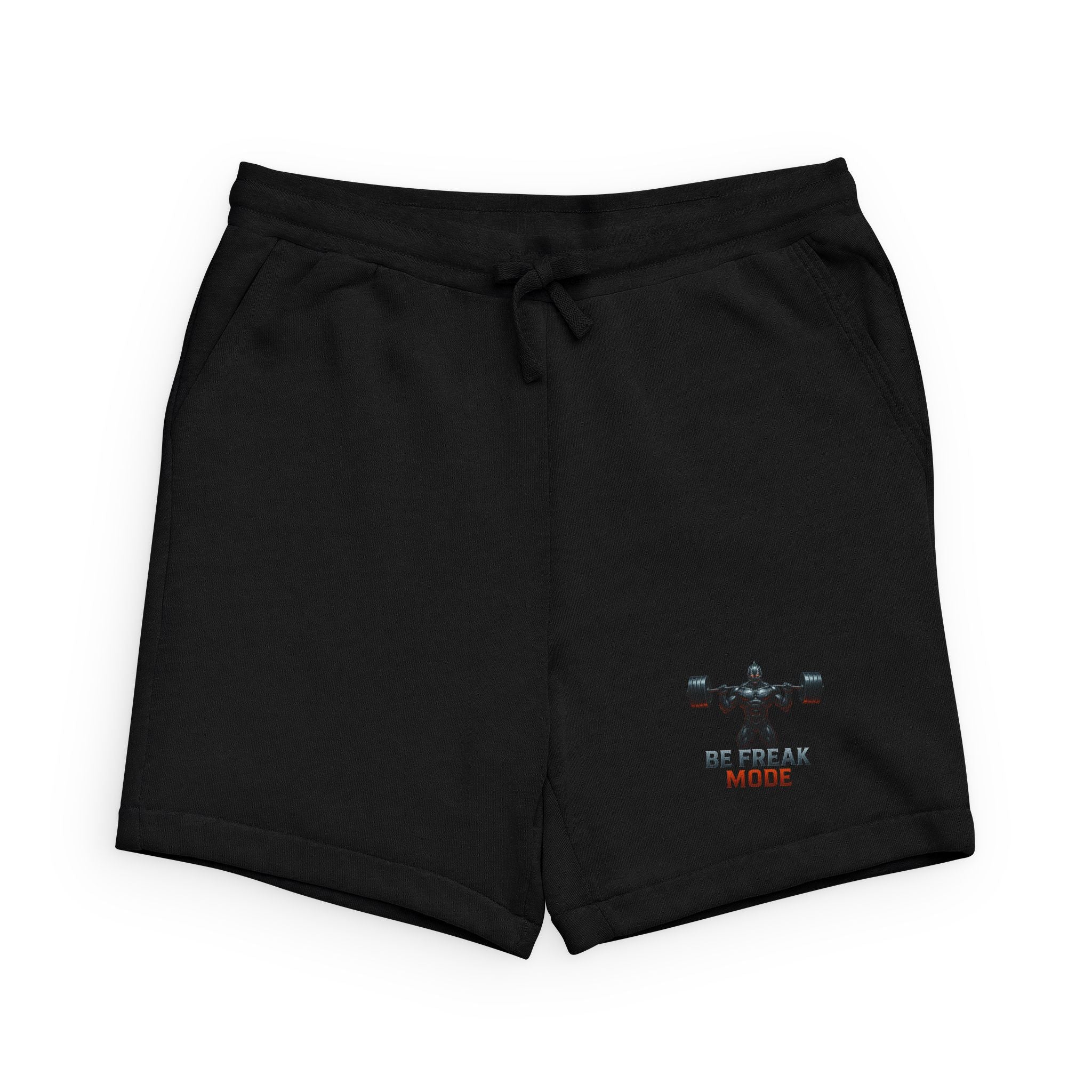 Be Ready Mode Sweatshorts — Retro Gaming Graphic Black Lounge Shorts