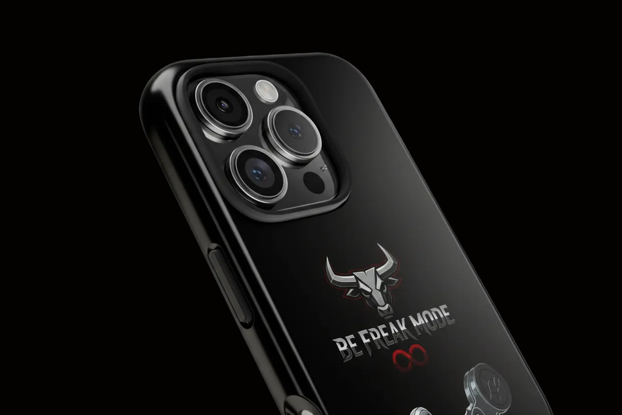 Be Freak Mode Bull Tough Phone Case — Motivational Protective iPhone Case