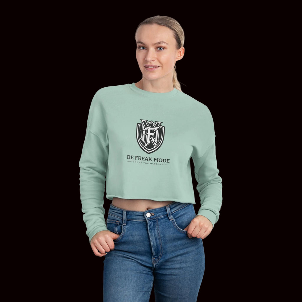 Be Freak Mode™ Cropped Sweatshirt – Break the Pattern | Empowered Streetwear