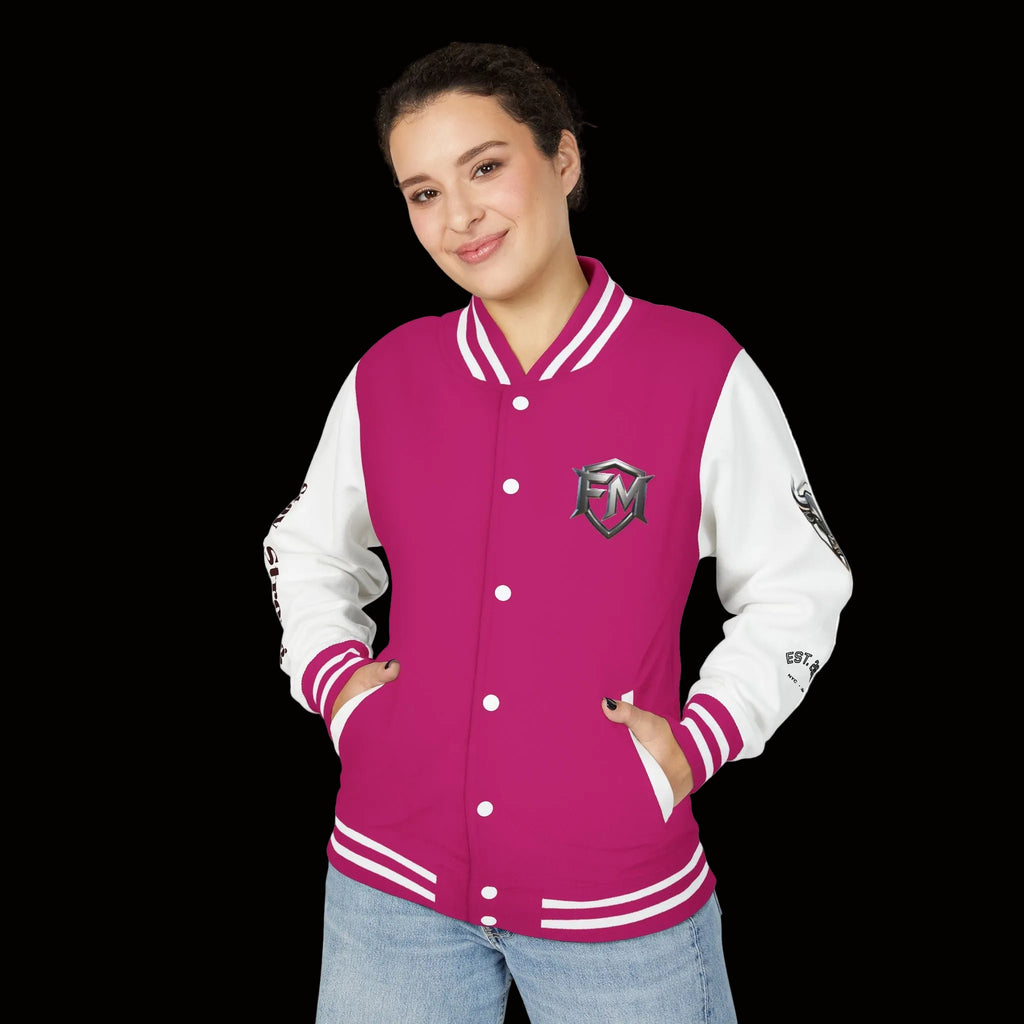 Freak Mode Varsity Jacket — Premium Letterman Jacket with Metallic FM Eagle Design