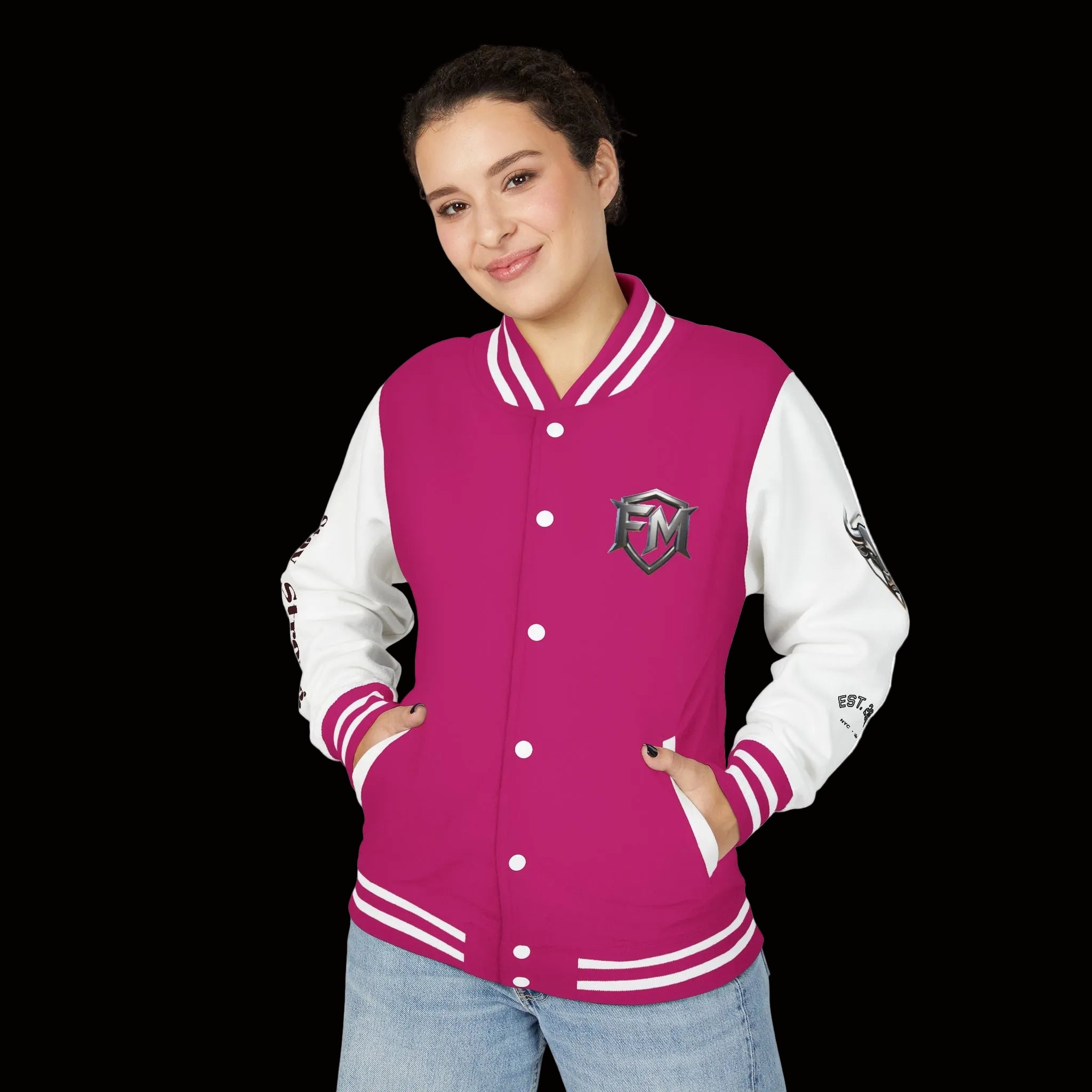 Freak Mode Varsity Jacket — Premium Letterman Jacket with Metallic FM Eagle Design