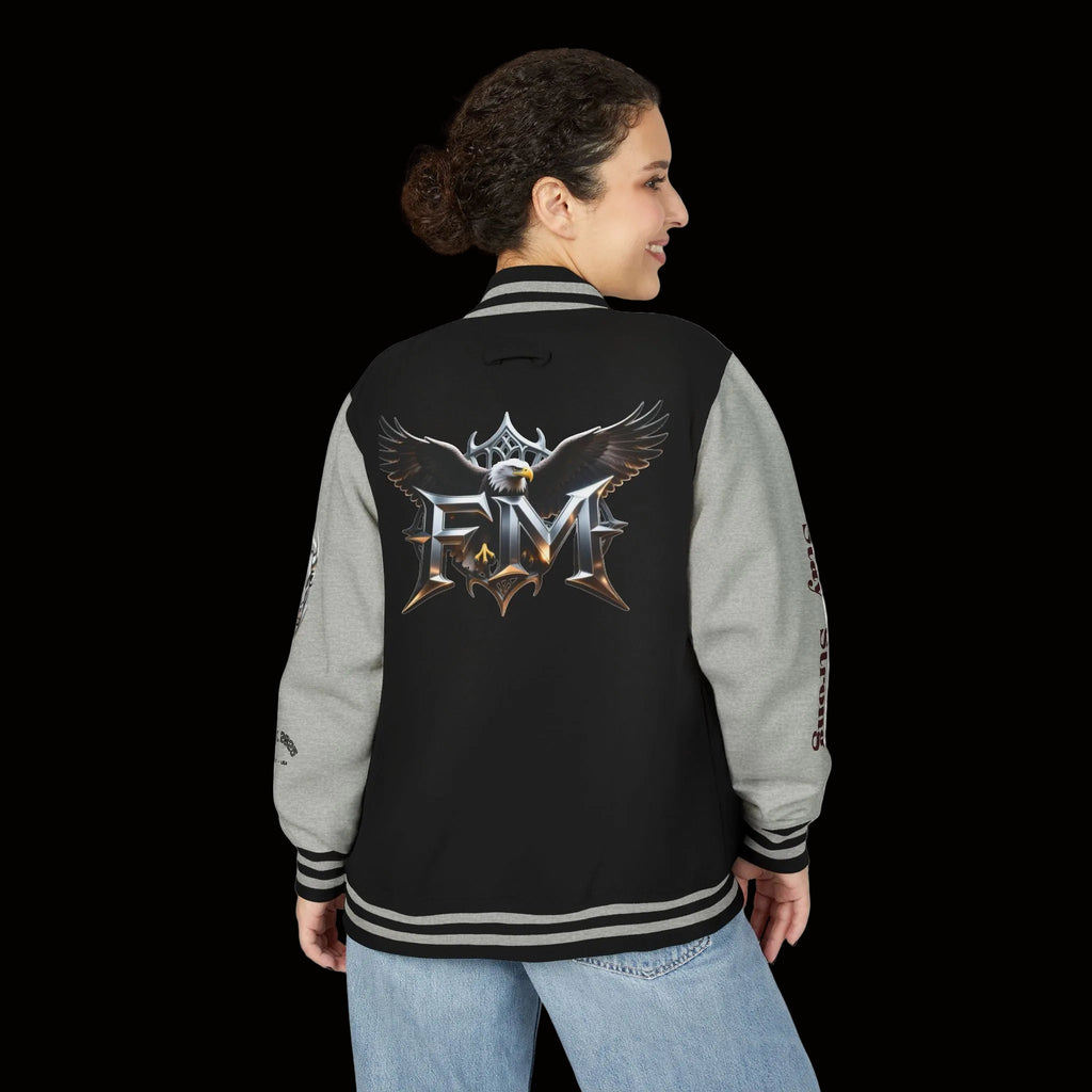 Freak Mode Varsity Jacket — Premium Letterman Jacket with Metallic FM Eagle Design