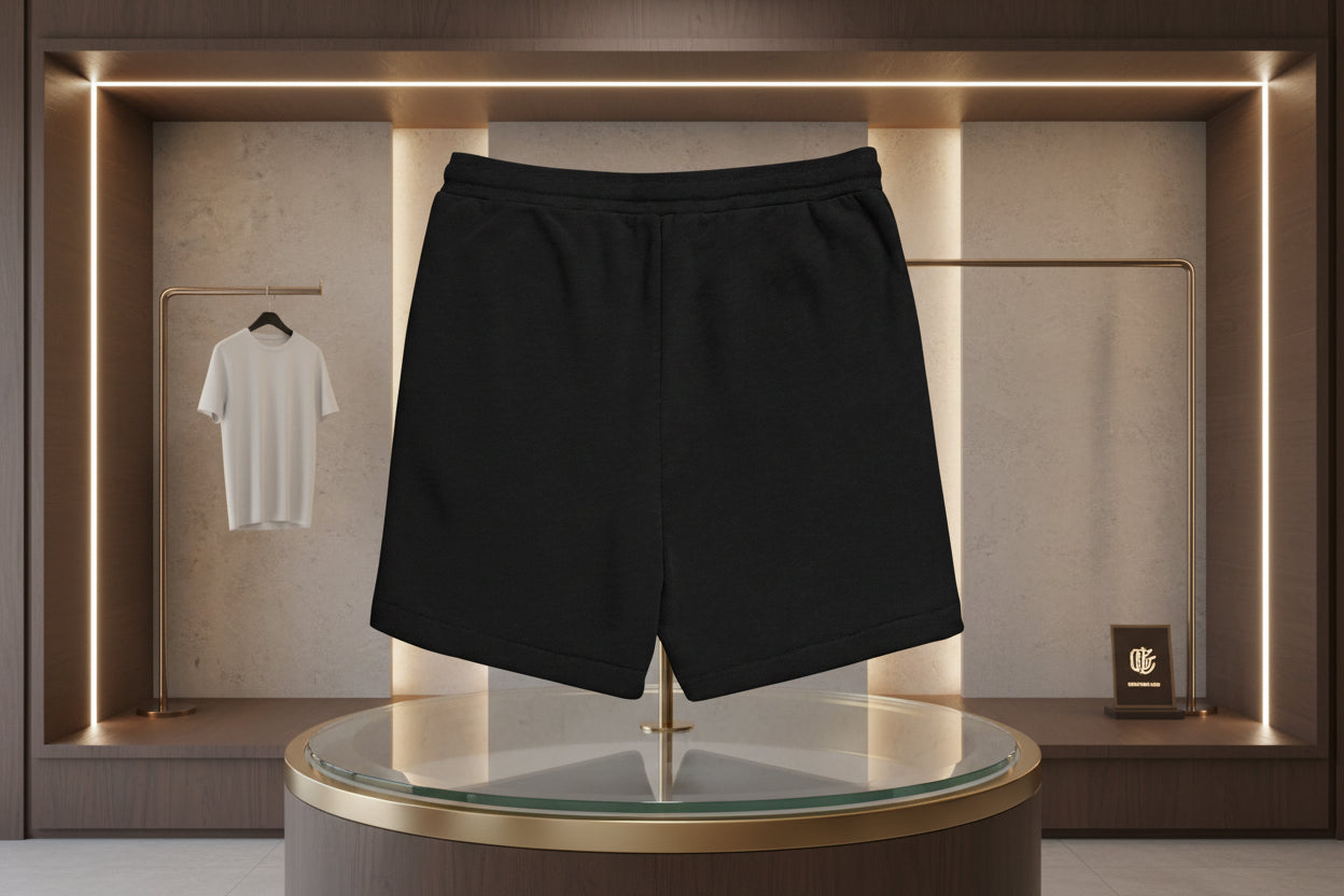 Be Ready Mode Sweatshorts — Retro Gaming Graphic Black Lounge Shorts