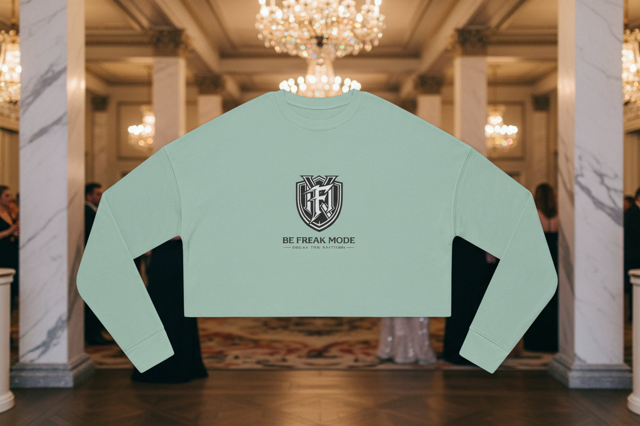 Be Freak Mode™ Cropped Sweatshirt – Break the Pattern | Empowered Streetwear