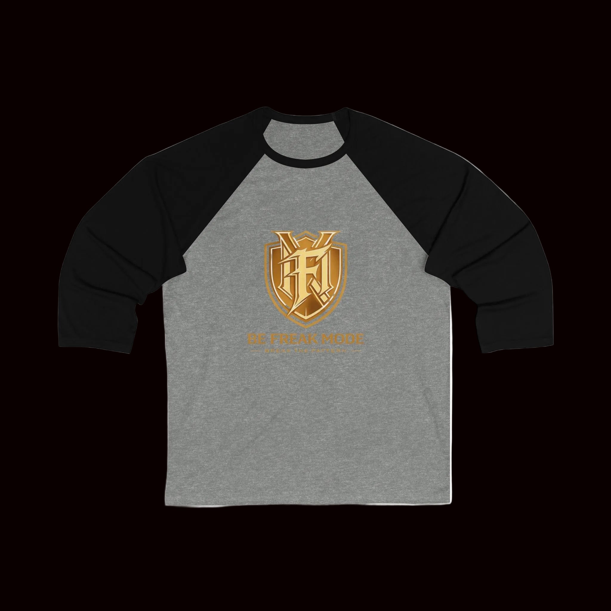 Baseball Tee — "Be Freak Mode" Athletic Logo Raglan