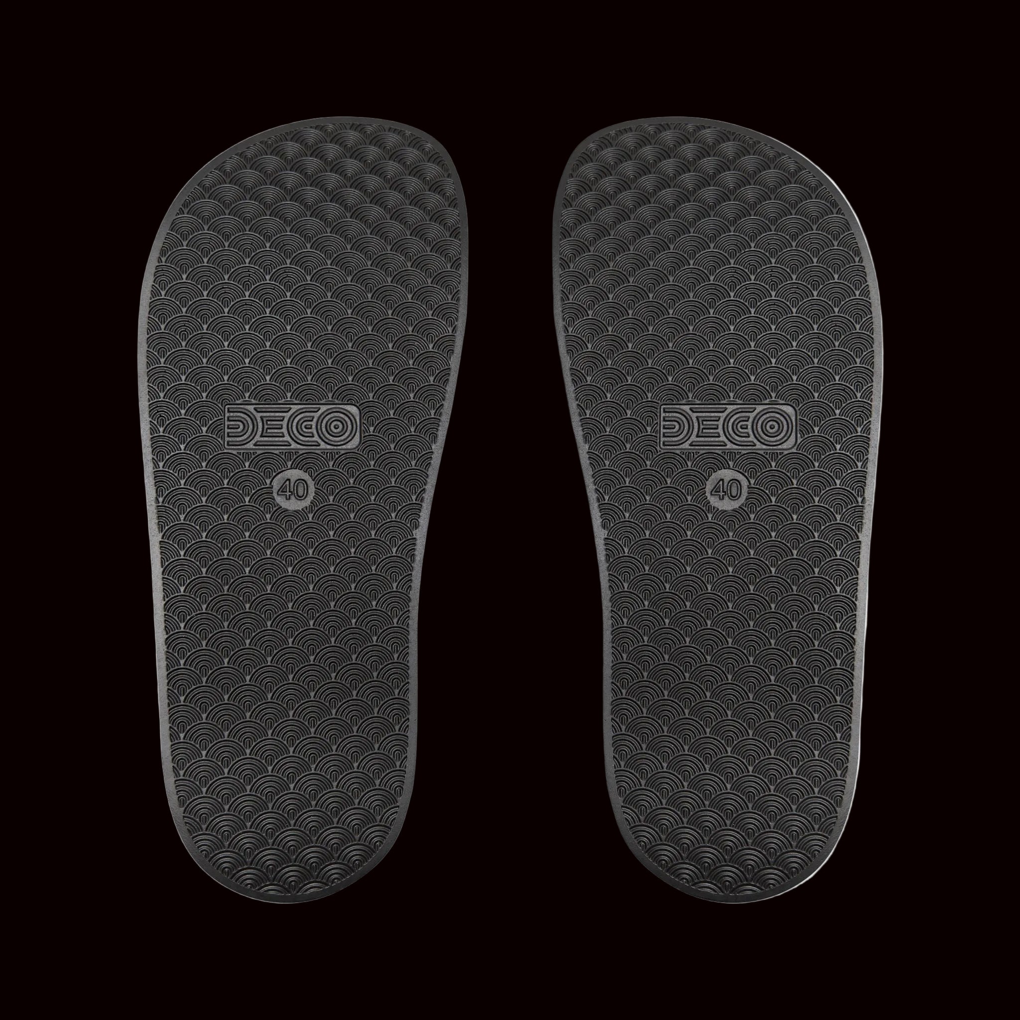 Women’s White Slide Sandals with Script Logo — Minimal Casual Pool & Beach Slides