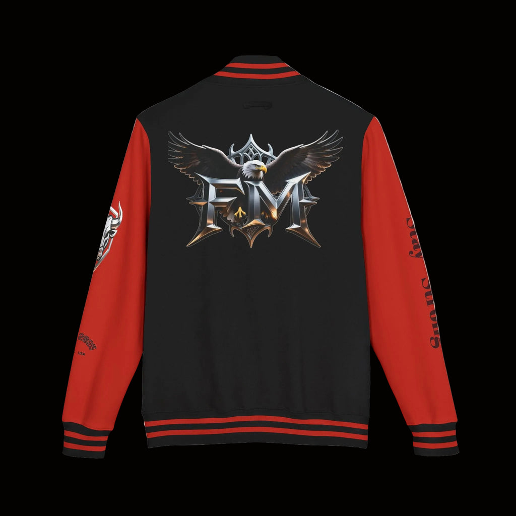 Freak Mode Varsity Jacket — Premium Letterman Jacket with Metallic FM Eagle Design