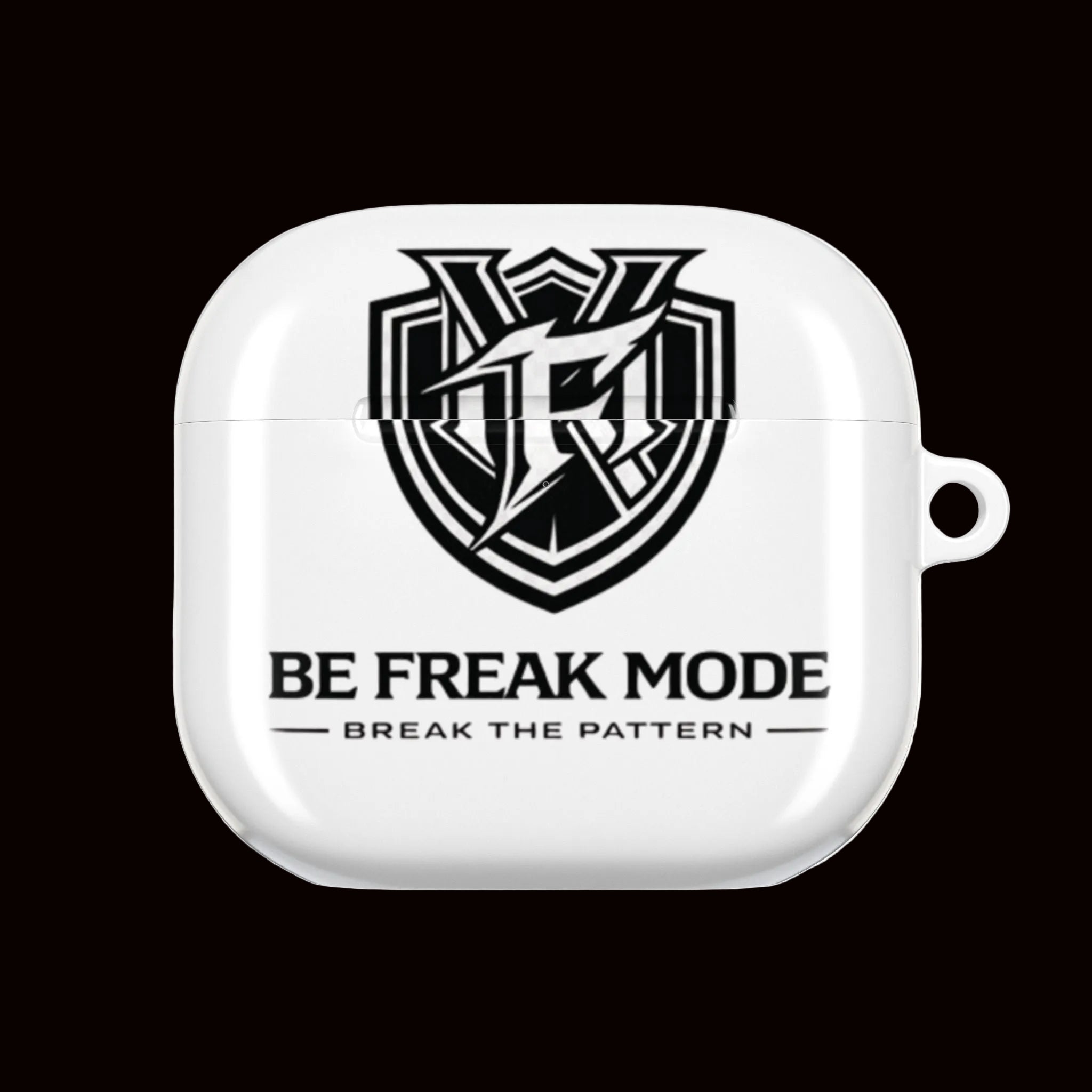 Be Freak Mode AirPod Case — Bold Shield & Bull Graphic, ‘Break the Pattern’