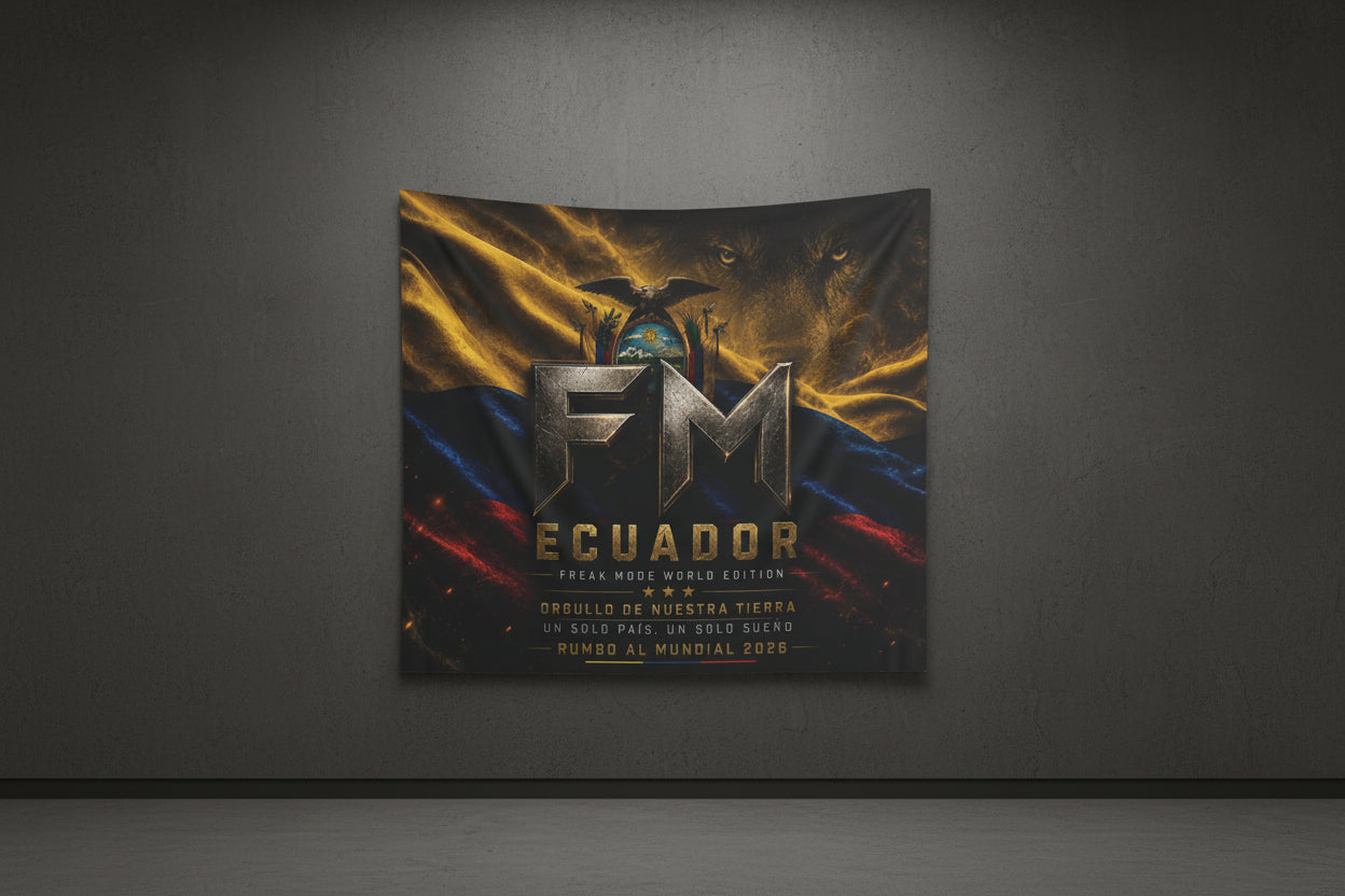 Ecuador World Cup 2026 Wall Tapestry – FM Freak Mode World Edition Flag Decor