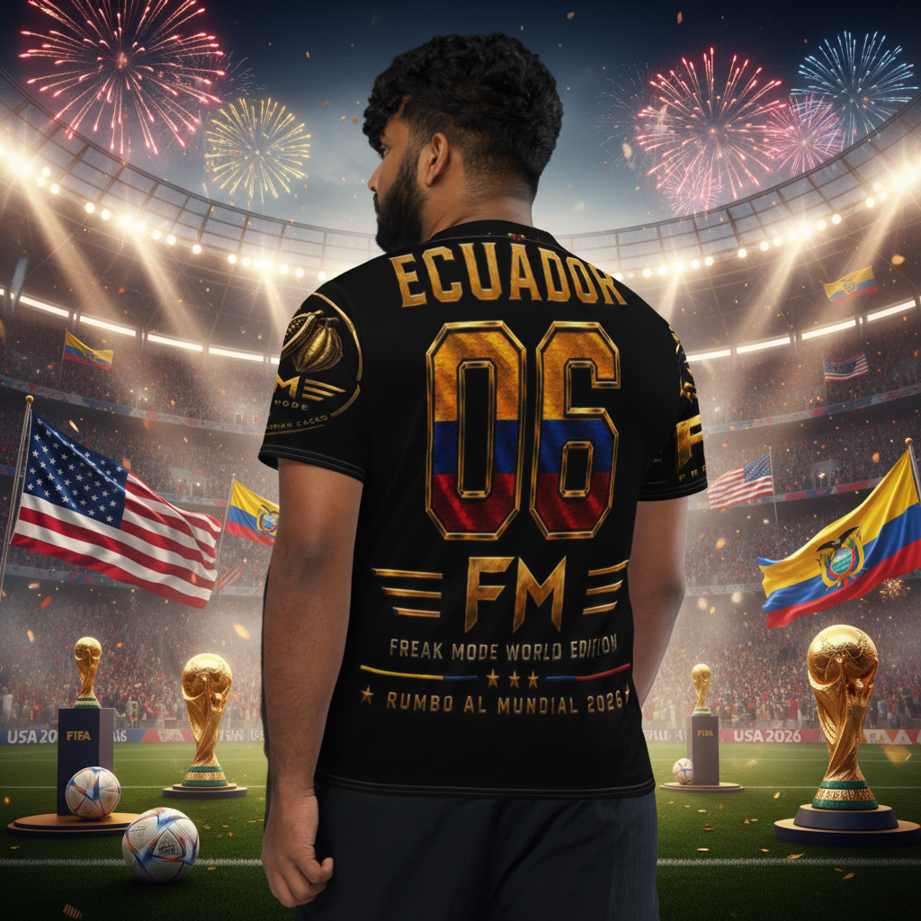 FM Ecuador World Edition Athletic Shirt – Road to World Cup 2026 Collection