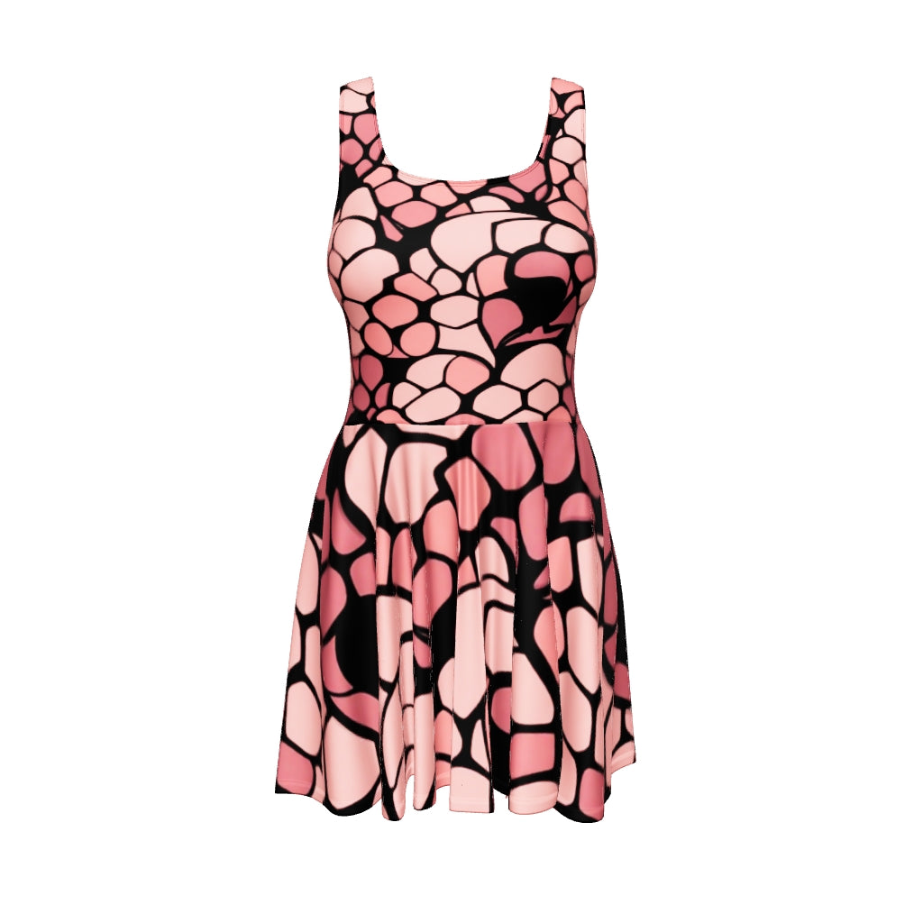 Modern Pattern Skater Dress